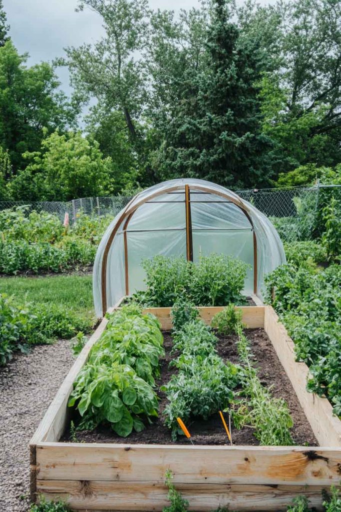 Greenhouse Raised Bed
