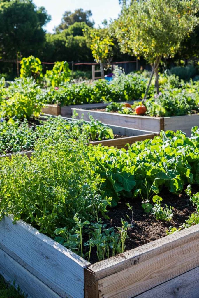 Raised Bed with Integrated Drip Irrigation