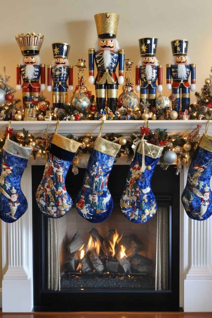 Nutcracker Christmas Fireplace