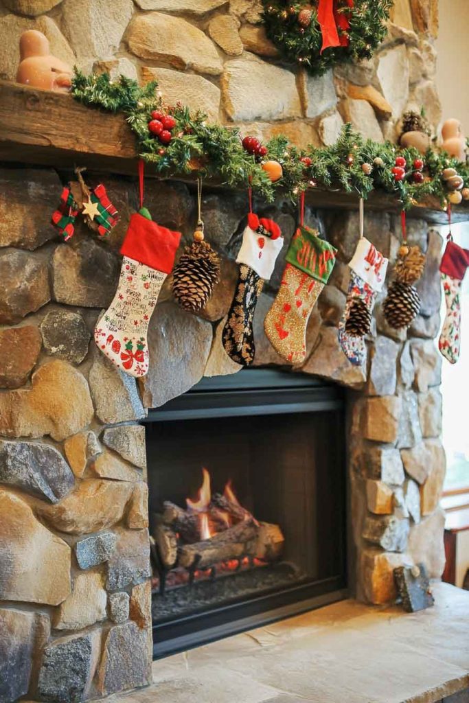 Children's Handmade Christmas Fireplace