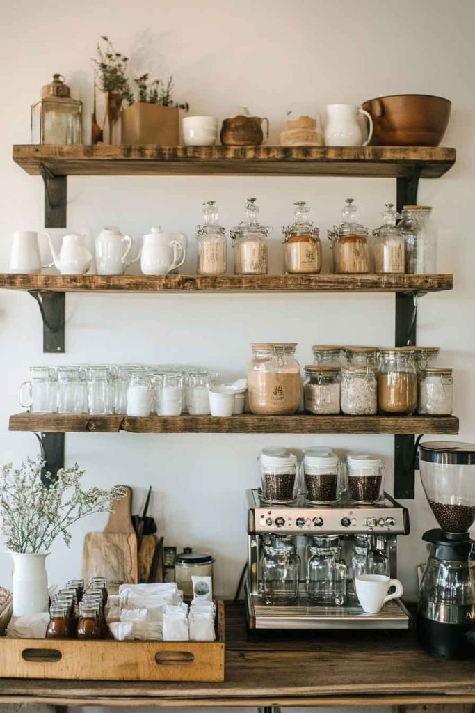 Farmhouse Style Coffee Bar