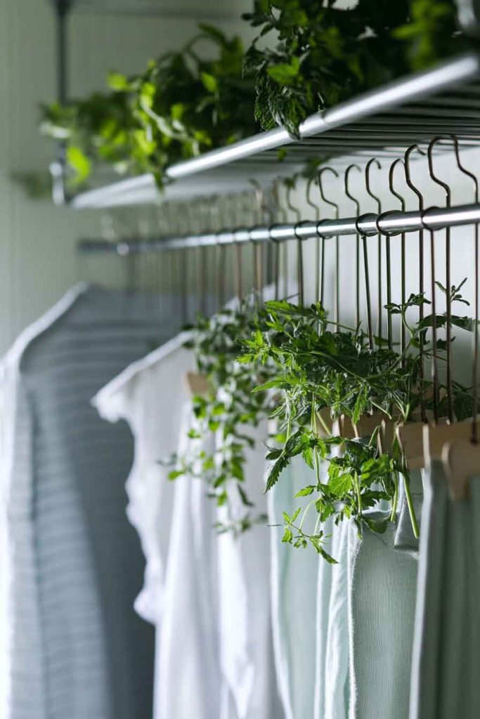 Create a Drying Rack from Hangers