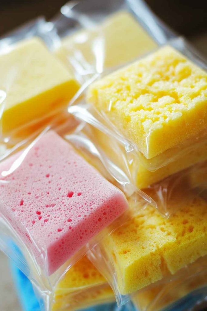 Make Ice Packs from Sponges