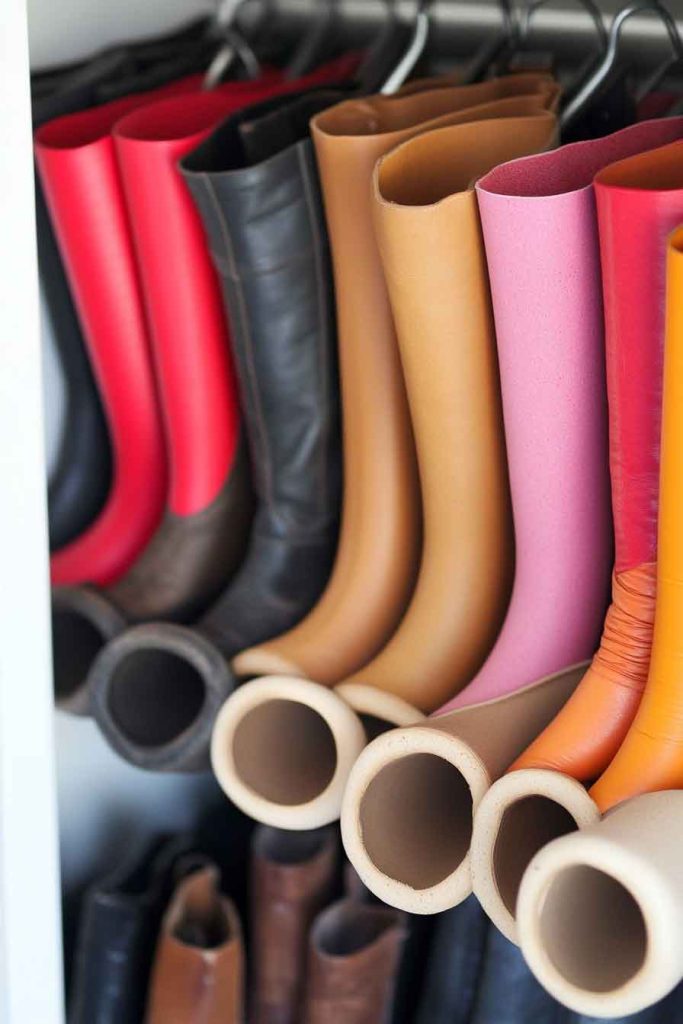 Use Pool Noodles as Boot Shapers