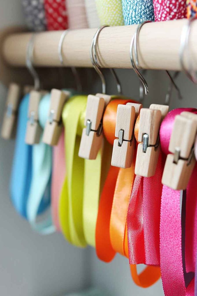 Create a Ribbon Organizer from a Hanger