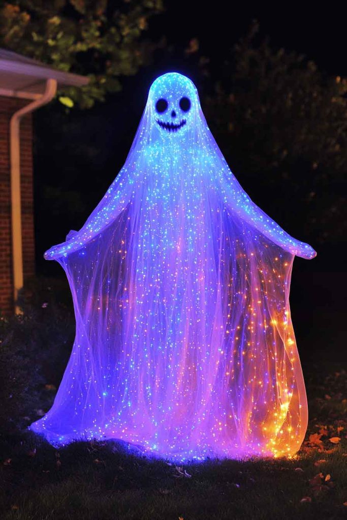 Ghost with LED Strip Face