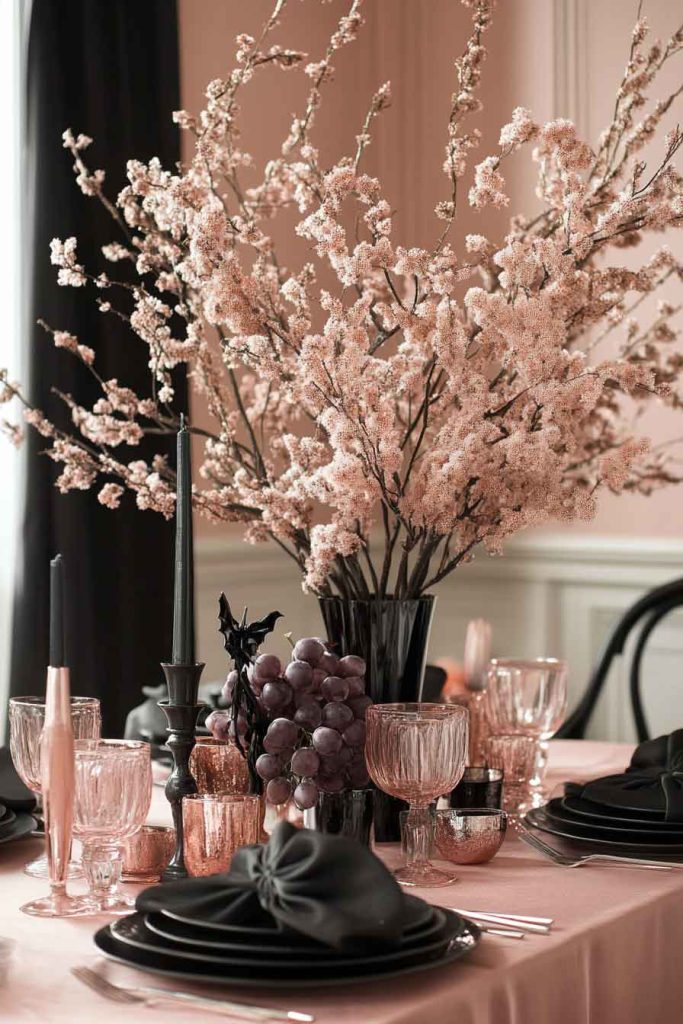 Blush and Black Color Palette