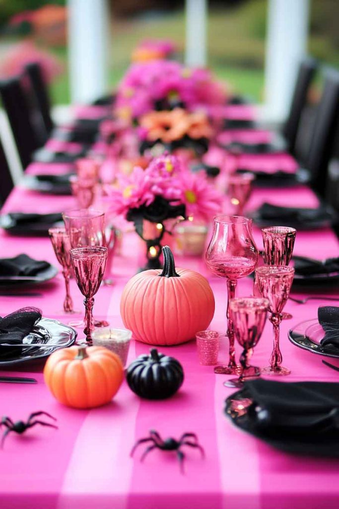 Pink Table Settings