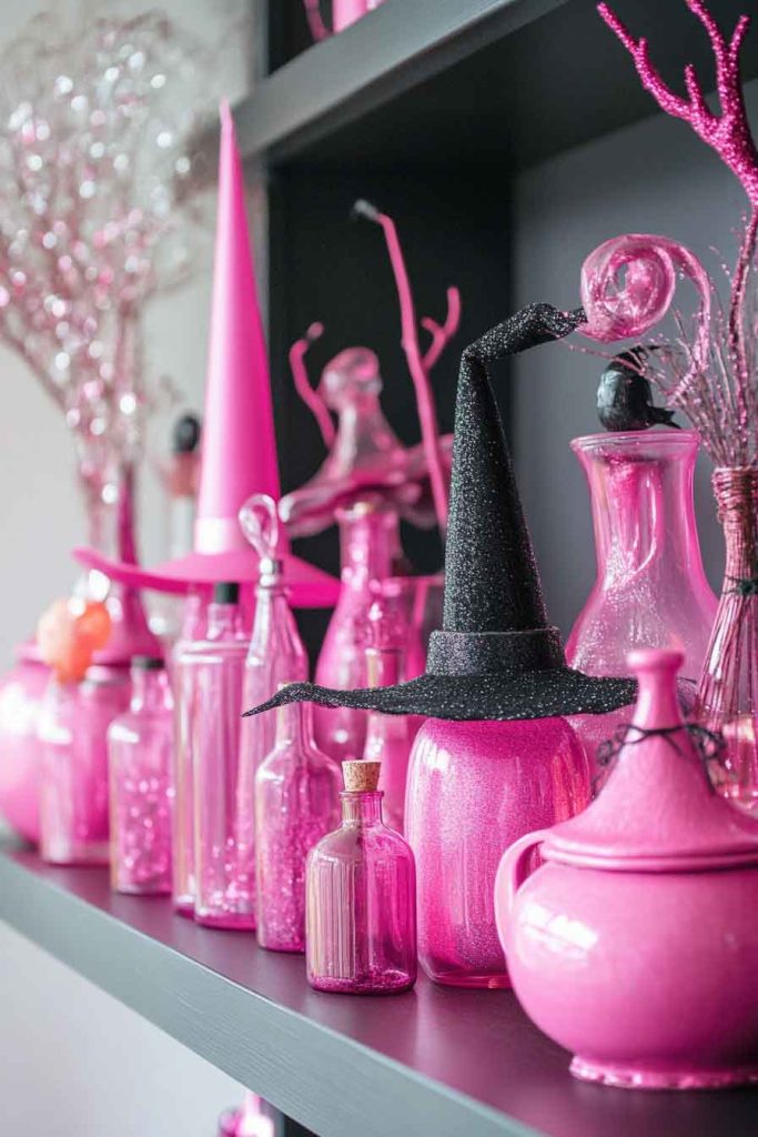 Pink Witch Decorations