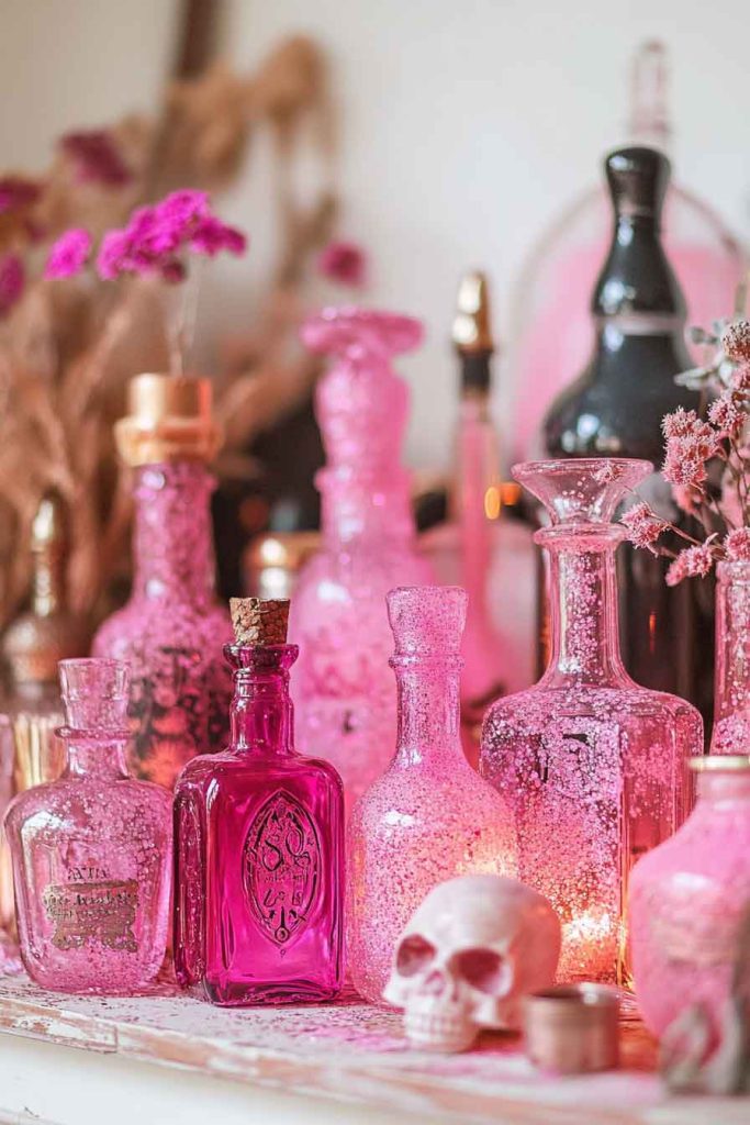 Pink Potion Bottles