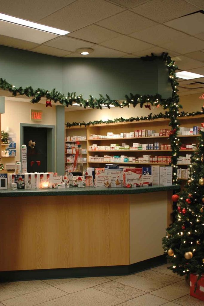 Pharmacy Workspace with Care and Comfort