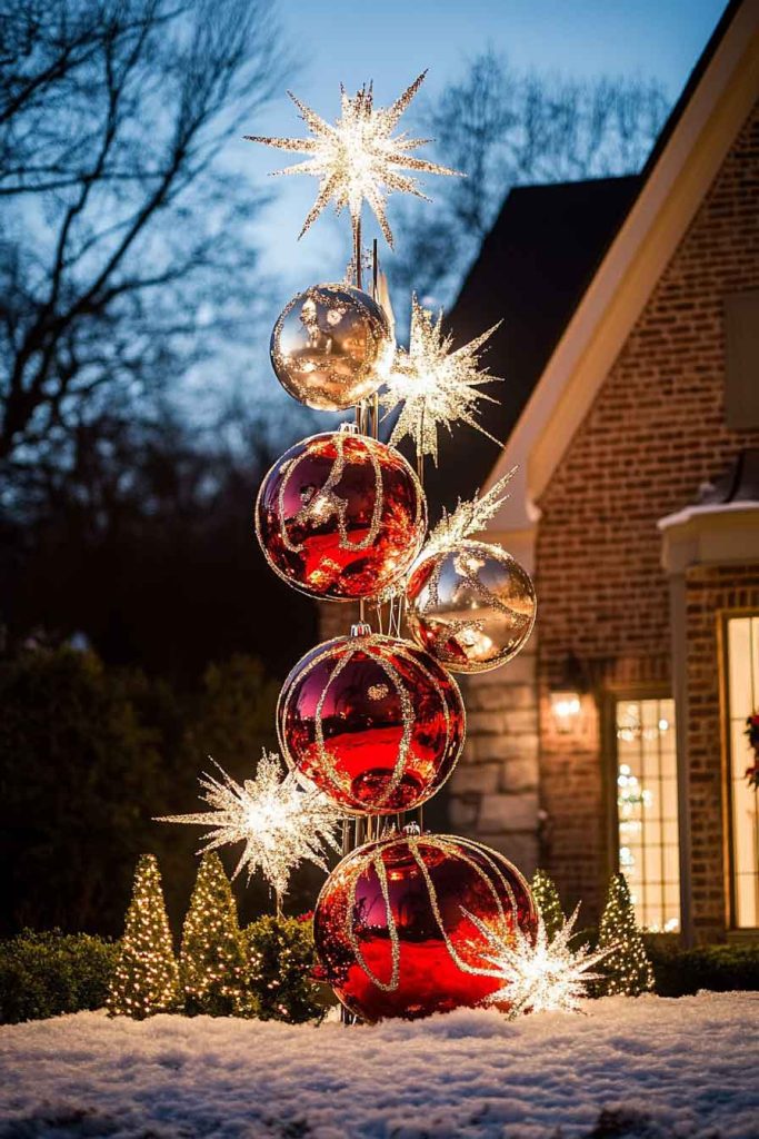 Artistic Outdoor Installation with Statement Pieces