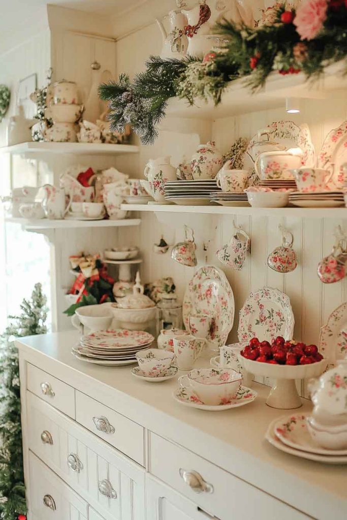 Cottage Core Christmas Kitchen