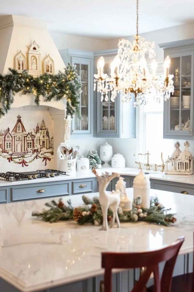 French Country Christmas Kitchen