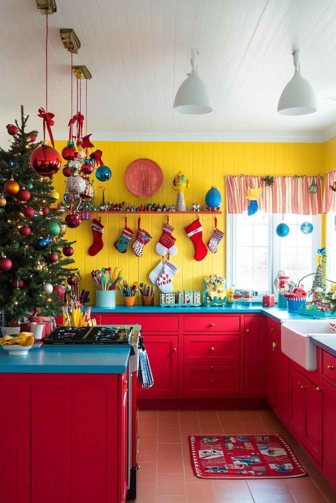 Bright and Cheerful Primary Colors Kitchen