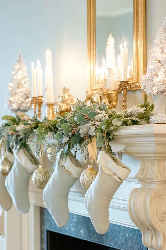 French Country Christmas Mantle