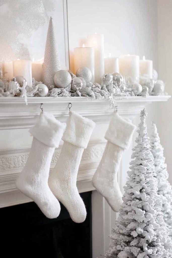 Elegant Monochromatic White Mantle