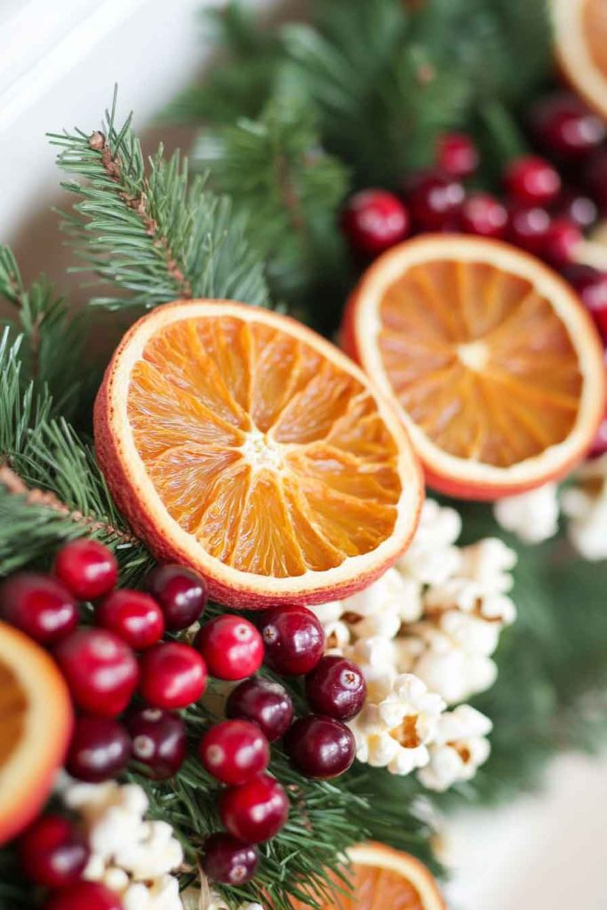 Cranberry and Orange Garland