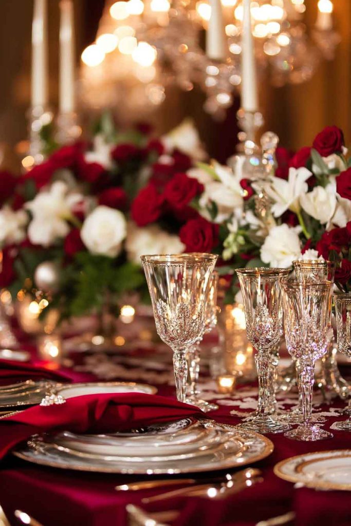 Traditional Victorian Christmas Table