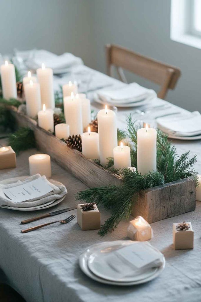 Scandinavian Simple Christmas Table