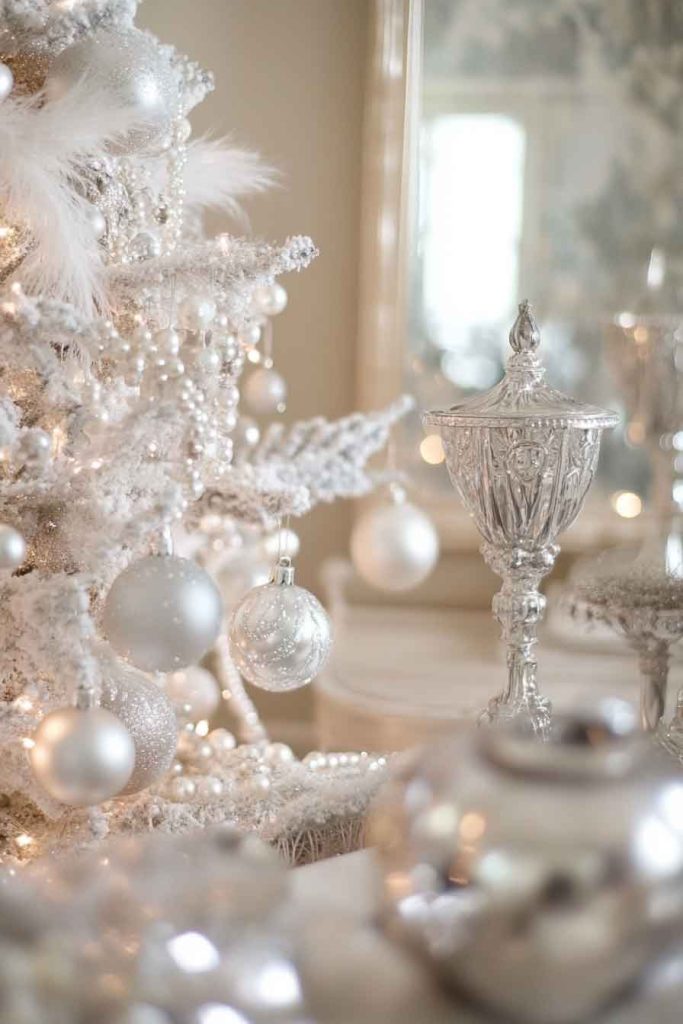 Glamorous Vintage Christmas with Champagne and Silver