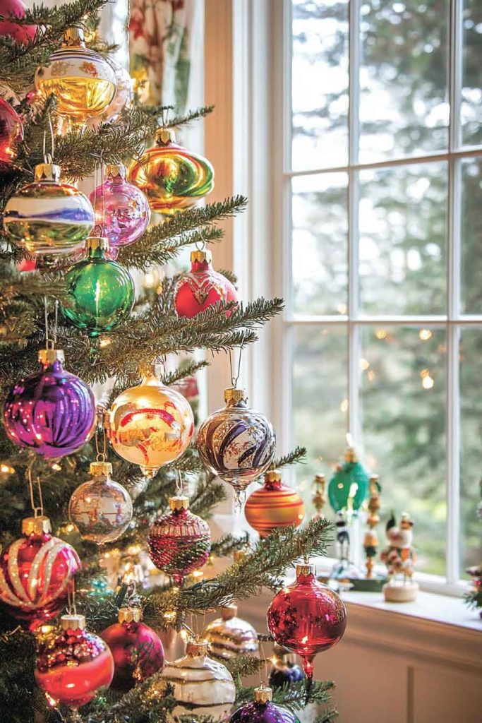 Vintage Christmas with Blown Glass Ornaments