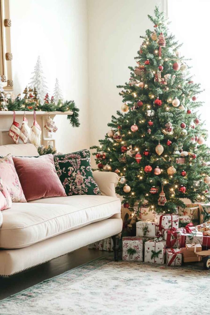 Nostalgic Vintage Christmas with Retro Ornaments