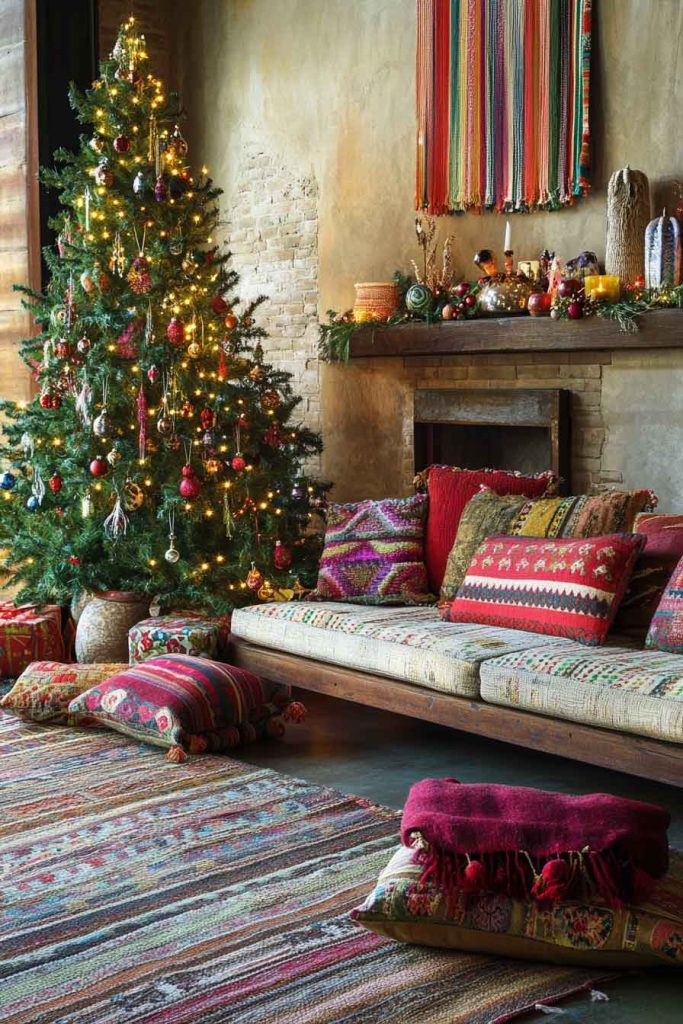 Eclectic Bohemian Christmas with Global Influences