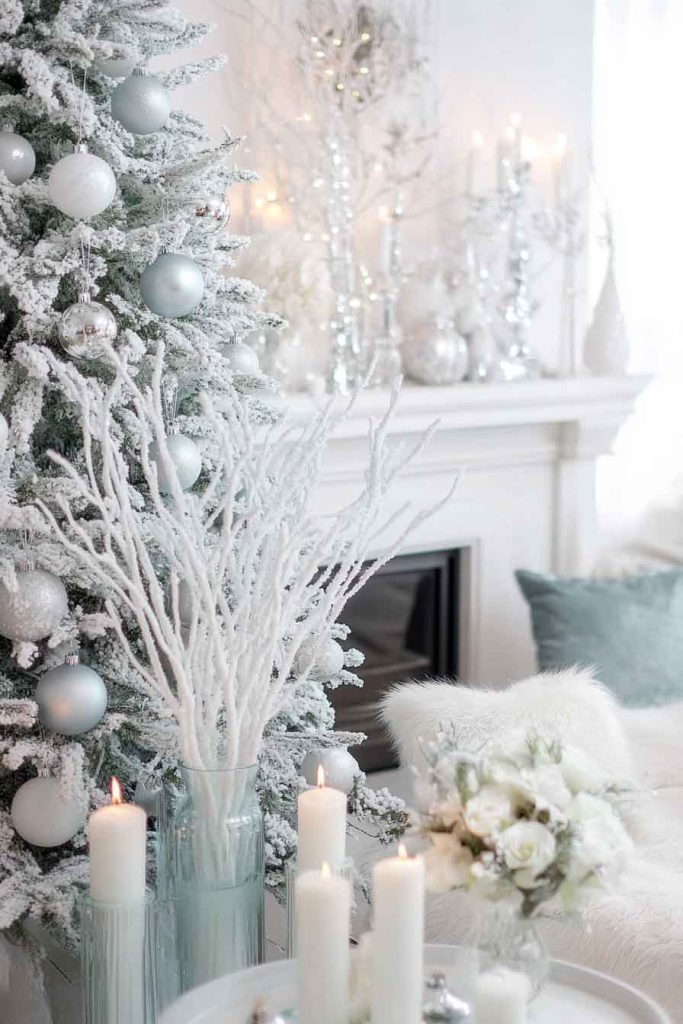 Enchanted Winter Wonderland with Frosted Elements