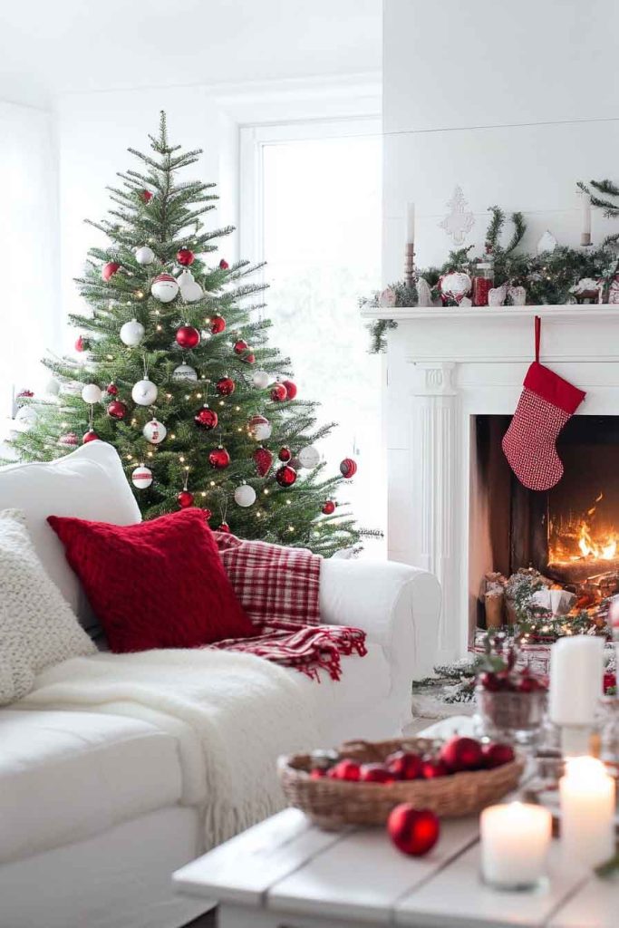 Scandinavian Red and White Christmas Simplicity