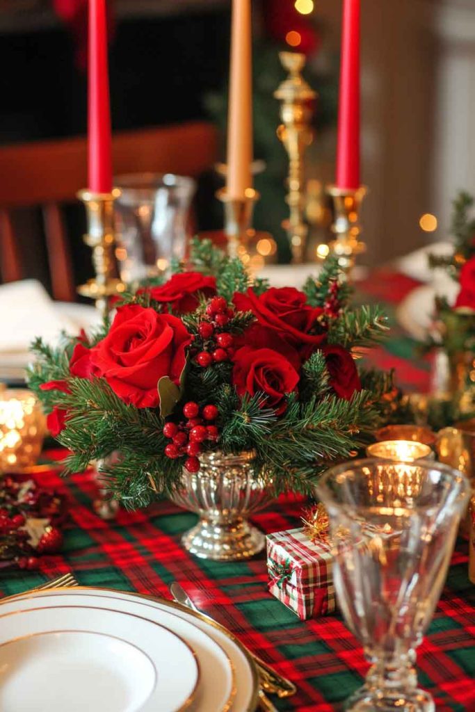 Classic Tartan Christmas Table