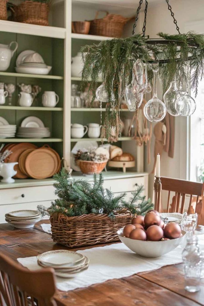 Dining Room with Retro Glass Ornaments
