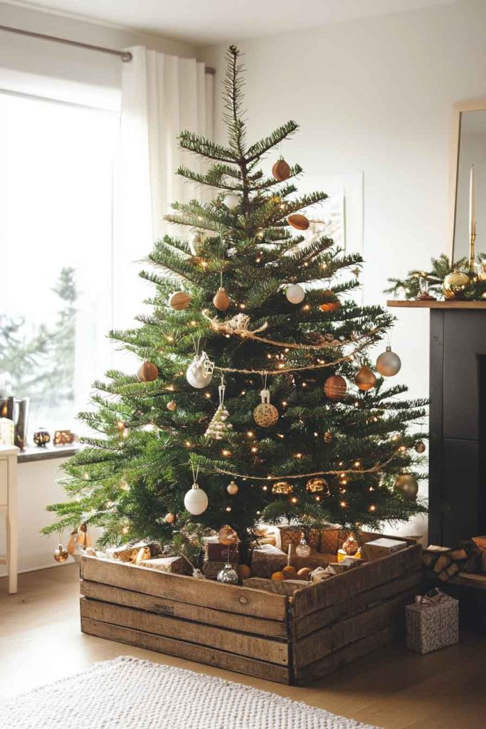 Minimalist Tree with Natural Ornaments