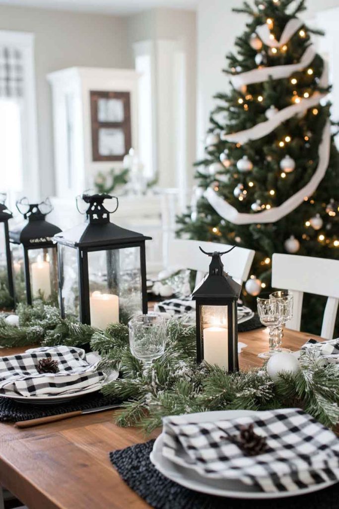 Farmhouse Christmas with Buffalo Check