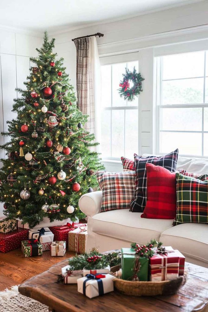 Farmhouse Christmas with Plaid