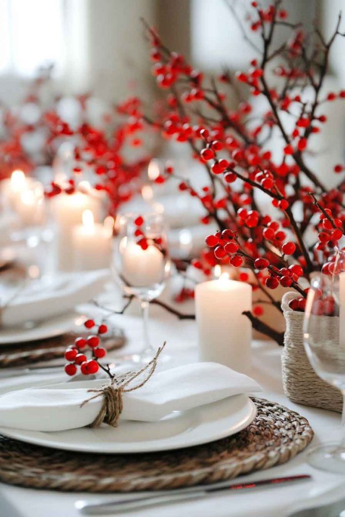 Berry Branch Christmas Table
