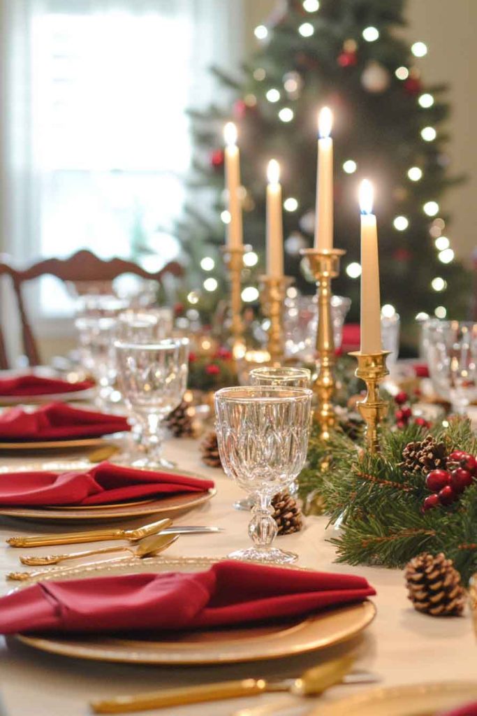 Dining Room with Elegant Table Setting