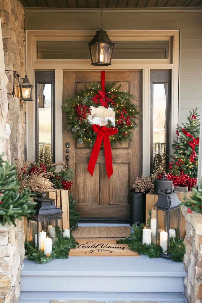  Porch with Welcoming Holiday Display