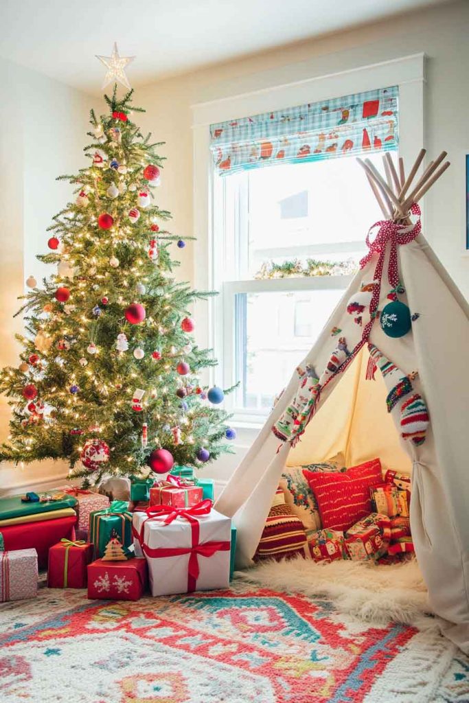 Playroom with Kid-Friendly Christmas