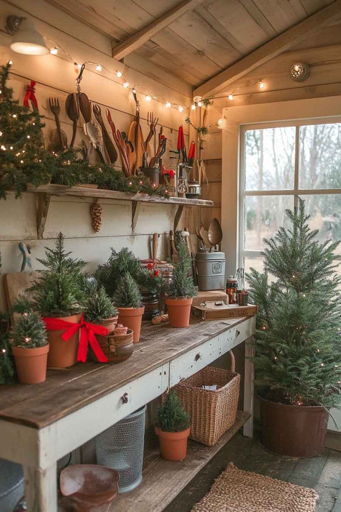 Garden Shed with Rustic Workshop Feel