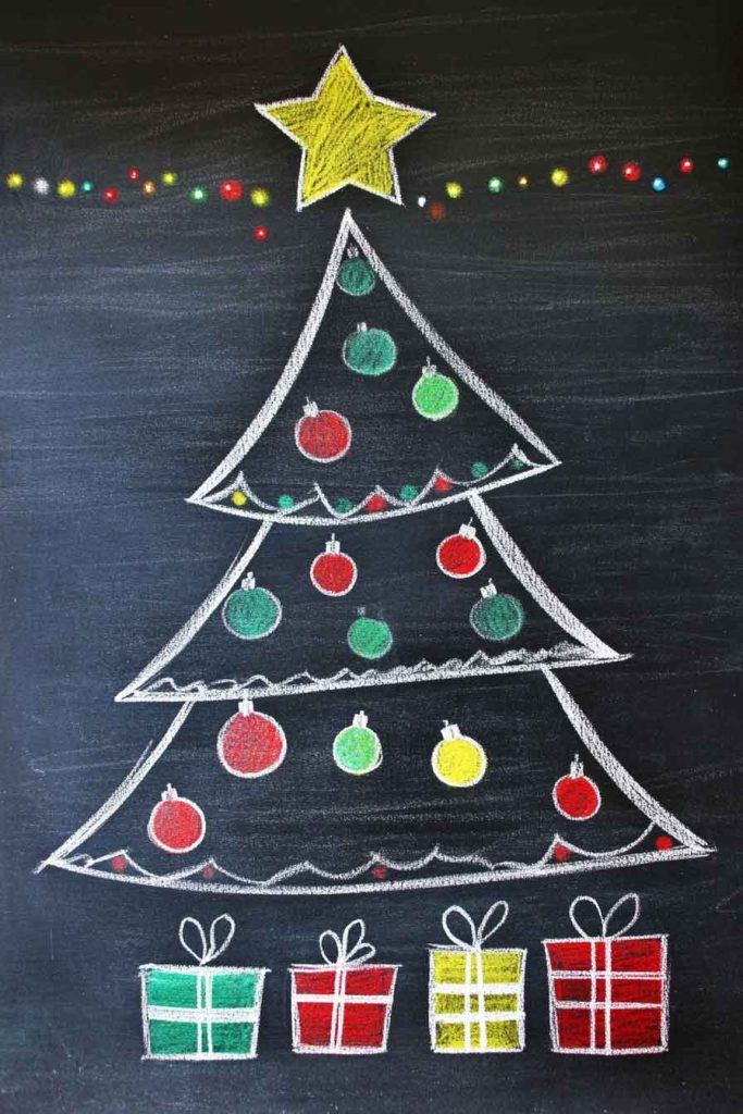 Christmas Tree Chalkboard