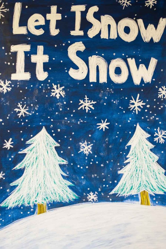 "Let It Snow" Winter Scene
