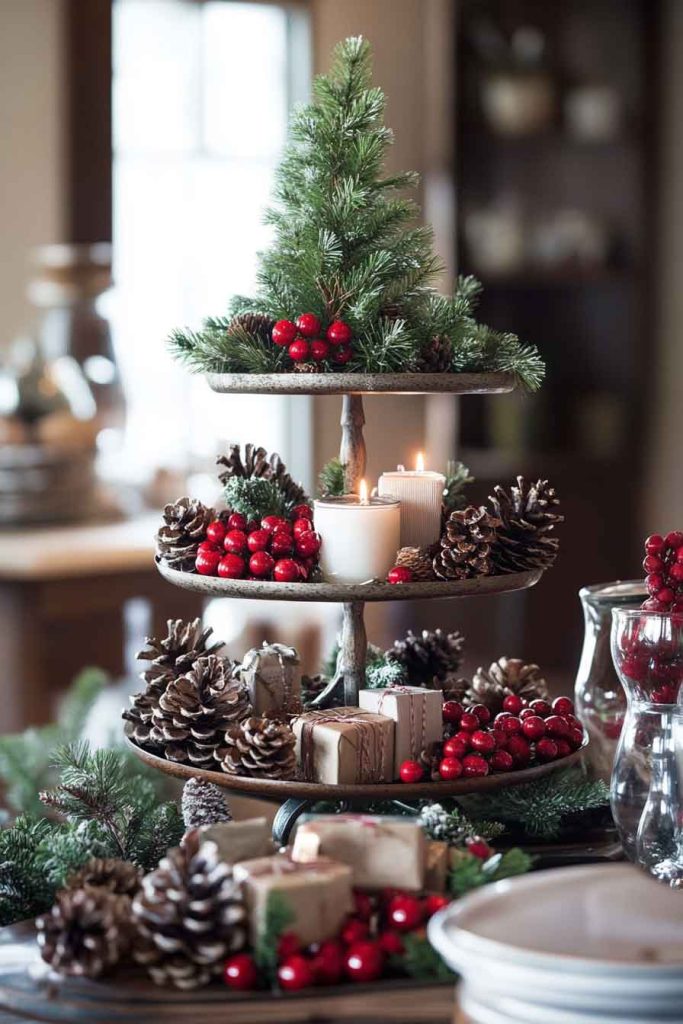 Festive Tiered Tray Display