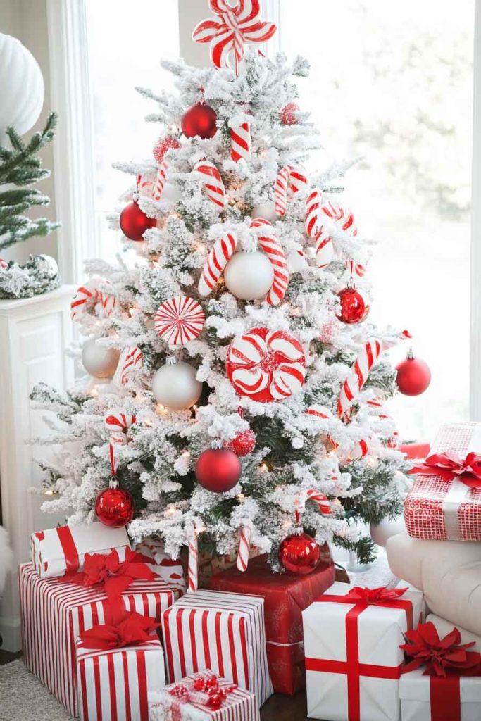 Red and White Candy Cane Theme