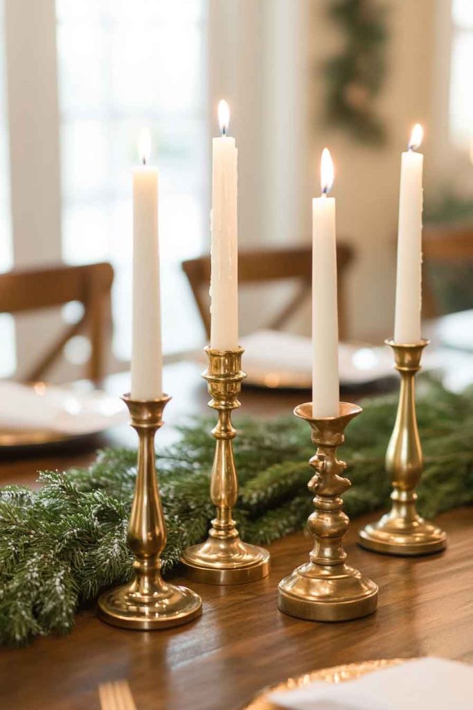 Brass and Gold Candlesticks