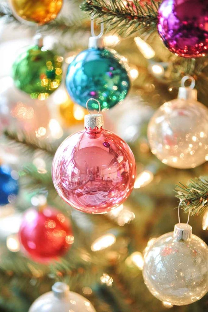 Colored Glass Ornaments