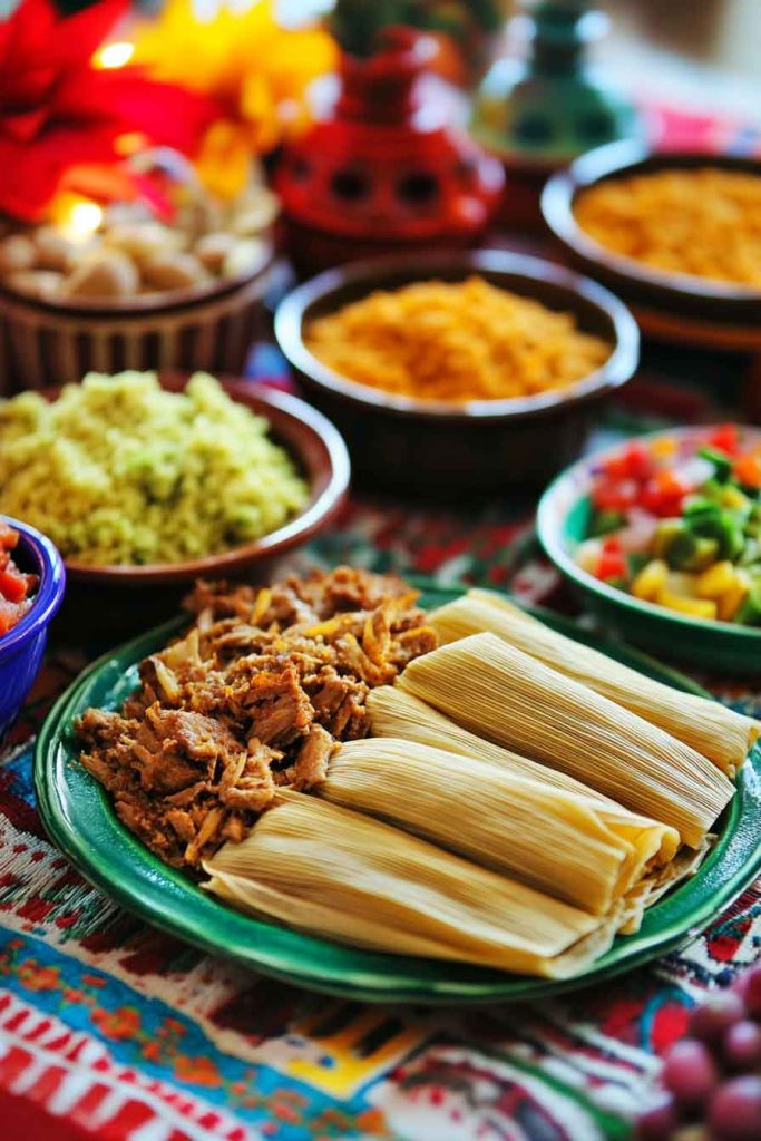 Mexican-Inspired Christmas Dinner with Tamales