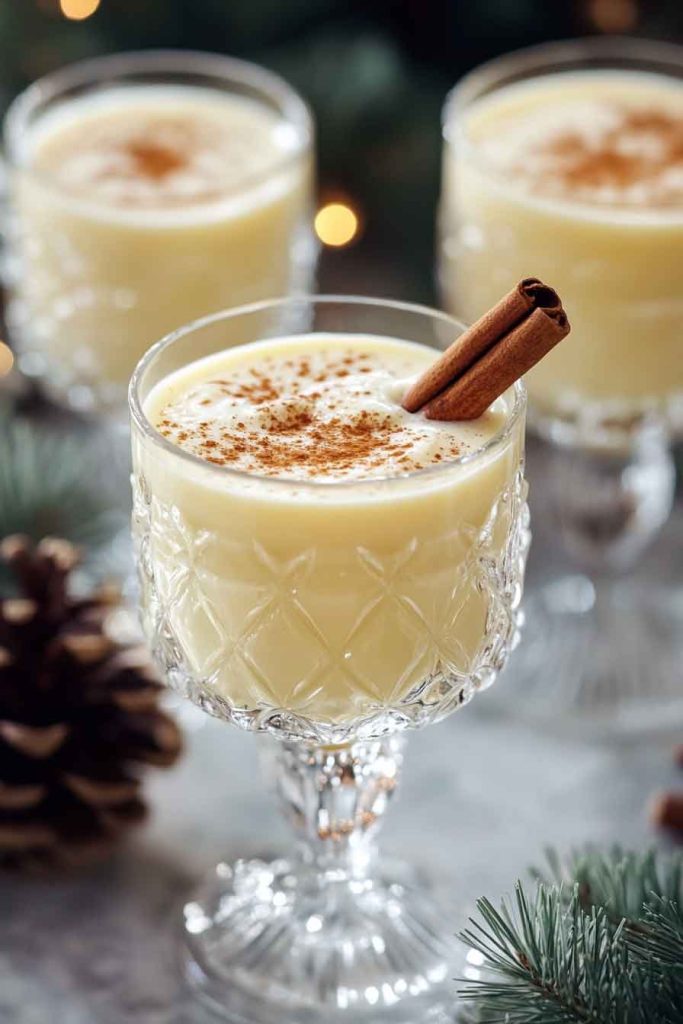 Classic Eggnog with Rum