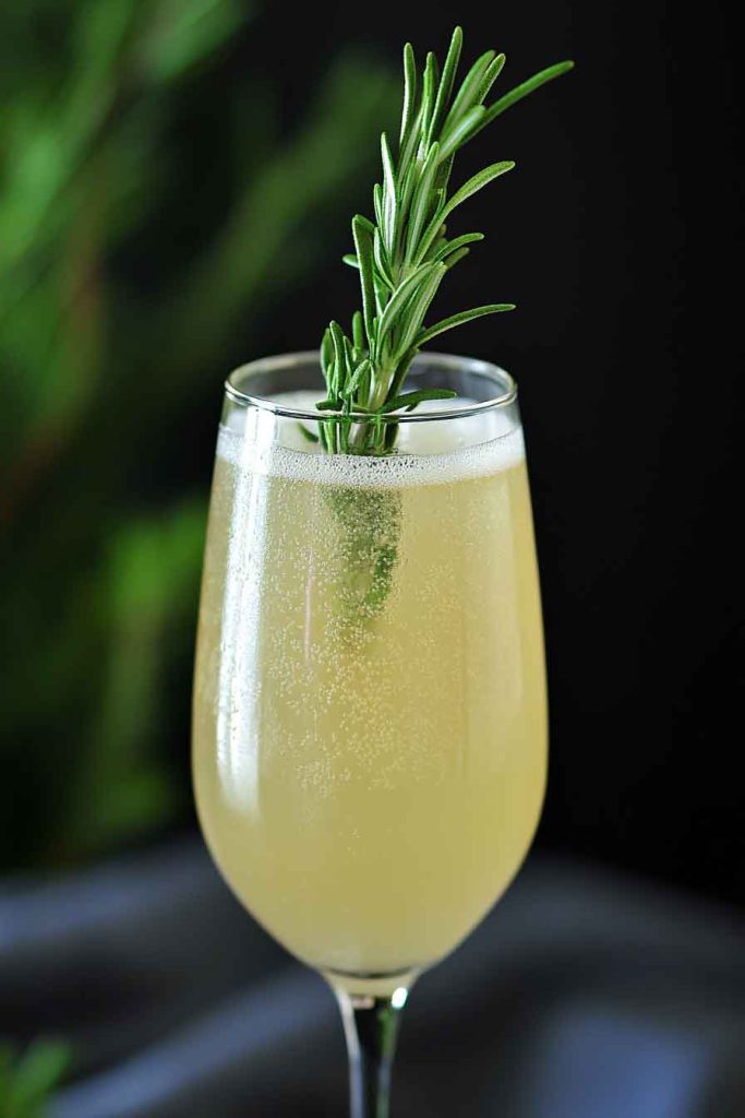 Pear and Rosemary Prosecco