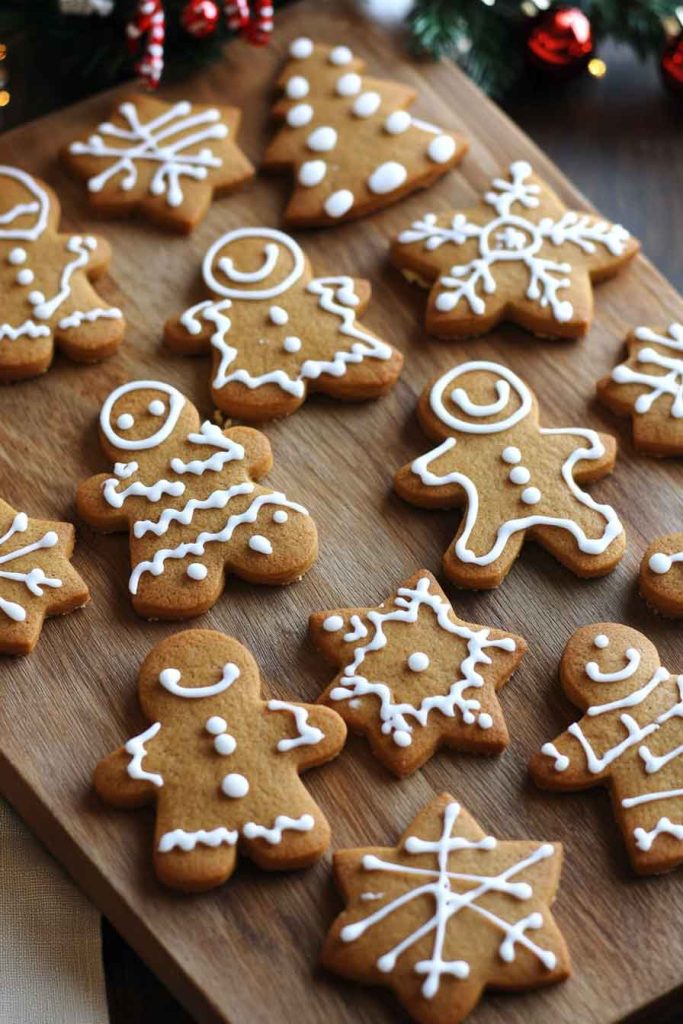 Classic Gingerbread Cookies with Royal Icing